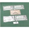 Image 1 : 4 1967 $1 BILLS & 1936 $1 PROPERTY CERTIFICATE
