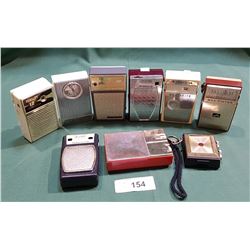 9 VINTAGE TRANSISTOR RADIOS