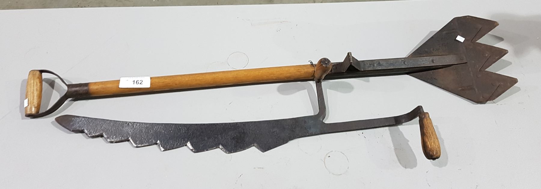 ANTIQUE HAY SAW & SPADE
