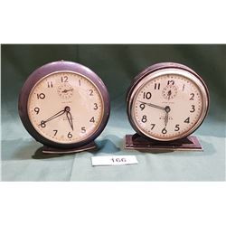 2 1940'S WESTCLOXK BIG BEN WIND UP ALARM CLOCKS