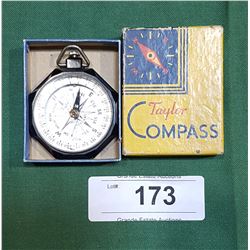 VINTAGE TAYLOR COMPASS IN BOX