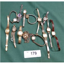 14 VINTAGE LADIES WRIST WATCHES