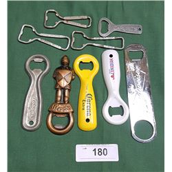 9 BEER BOTTLE OPENERS