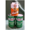 Image 1 : 3 VINTAGE ESSO & GULF OIL CANS