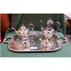 5 PC SILVERPLATE TEA SERVICE