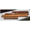 Image 1 : 4 ANTIQUE WOOD LEVELS
