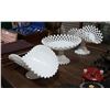 Image 1 : THREE MILK GLASS PIECES