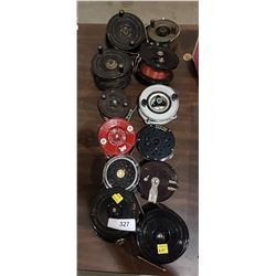 12 VINTAGE FISHING REELS