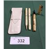 Image 1 : VINTAGE WATERMANS CREAM NURSES TRIO FOUNTAIN PEN SET W/CASE