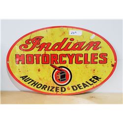 INDIAN MOTORCYCLES METAL SIGN