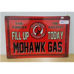 MOHAWK GAS METAL SIGN