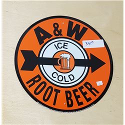 A&W ROOTBEER TIN SIGN