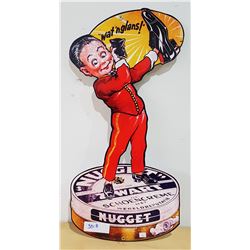 NUGGET SHOE POLISH METAL SIGN