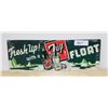 Image 1 : FRESH UP WITH 7UP FLOAT TIN SIGN