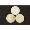 Image 2 : 1957, 1960 & 1968 CANADA SILVER 25 CENTS
