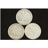 Image 2 : 1942, 1943 & 1947 WALKING LIBERTY HALF DOLLARS