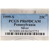 Image 3 : 1999-S SILVER PENNSYLVANIA QUARTER PCGS PR69 DCAM