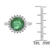 Image 4 : 2.91 ctw Emerald and Diamond Ring - 18KT White Gold