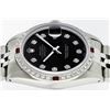 Image 9 : Rolex Mens Stainless Steel 1.20 Ctw Black Diamond And Ruby Datejust Wristwatch