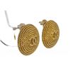 Image 2 : Chanel Gold Roped CC Logo Clip On Earrings 95P
