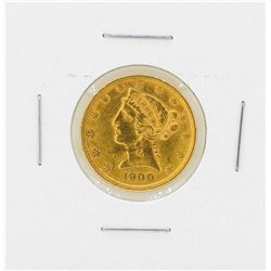 1900 $5 Libery Head Gold Coin
