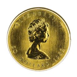1983 $50 Canada Maple Leaf 1 oz. Gold Coin