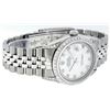 Image 3 : Rolex Mens Stainless Steel Mother Of Pearl VVS Diamond Datejust Wristwatch