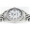 Image 9 : Rolex Mens Stainless Steel Mother Of Pearl VVS Diamond Datejust Wristwatch