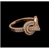 Image 1 : 0.52 ctw Diamond Ring - 14KT Rose Gold