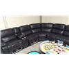 Image 1 : Pulaski Leather Power Recline Sectional New