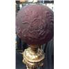 Image 5 : Pair of Cherub Table Lamps with Purple Rose Shades