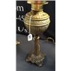 Image 3 : Tall Brass Bottom Banquet Lamp with Painted S