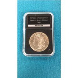 Genuine Uncirculated Morgan Silver Dollar 1880