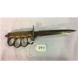 Brass Knuckles Knife
