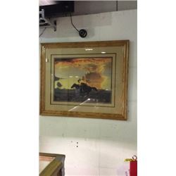 Western Print By Cox  41 inches by 34 inches