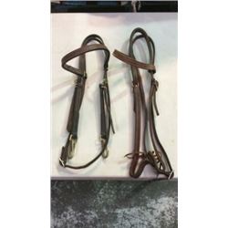 2 Used Leather Headstalls