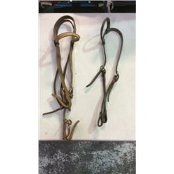 2 Used Leather Headstalls