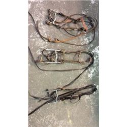 3 Vintage Bridles