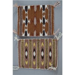 two miniature textiles