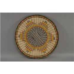 Hopi 3rd mesa wicker basketry plaque