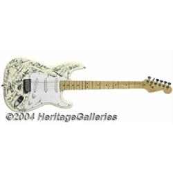 Blues Legends Signed Guitar from 1997 Long