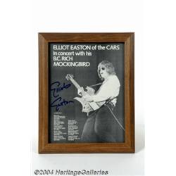 The Cars: Elliot Easton Signed Magazine Page.