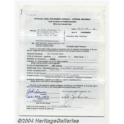 John Denver Early Signed Document - July 19,
