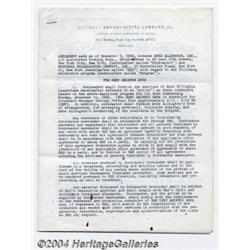 Duke Ellington Signed Document - December 3,