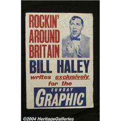 Bill Haley Rare British Poster - 1957. Rare