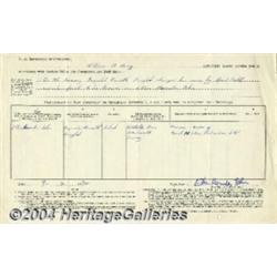 Elton John Incredible Signed Document