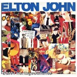 Elton John Signed Album (1988). Signed