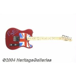 The Kinks: Ray & Dave Davies Signed Guitar.