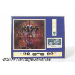 KISS Framed Psycho Circus Concert Display. A
