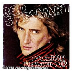 Rod Stewart Signed Album Cover - Foolish